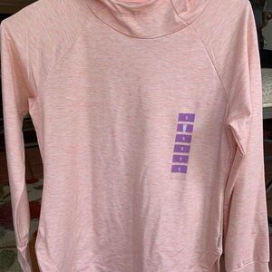 NWT RBX, Terry marbled hoodie, flexible very stylish color, coral blush